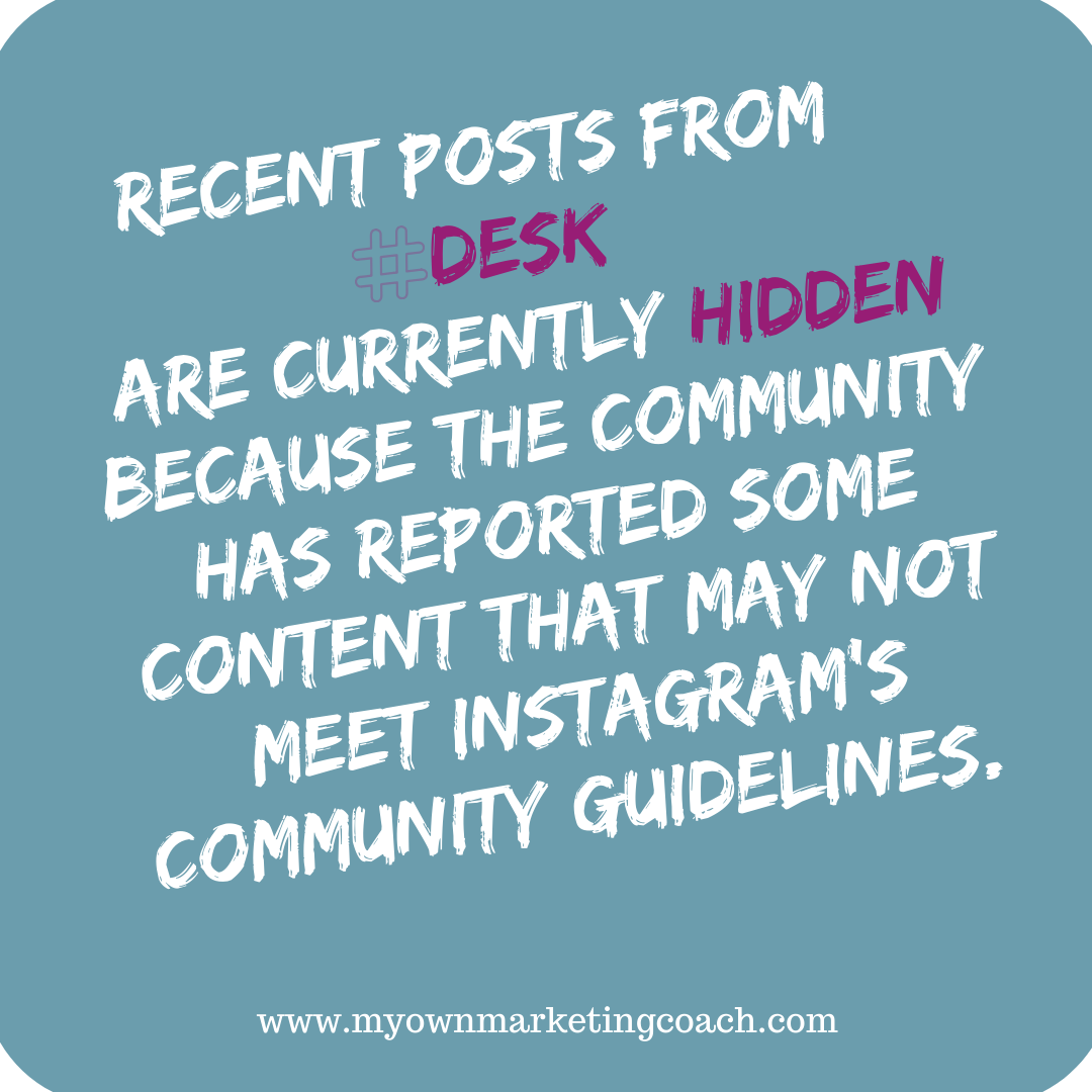 Banned hashtags on Instagram in 2020 - My Own Marketing Coach